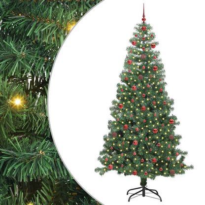 vidaXL Sapin de Noël 300 LED avec support Vert 240 cm PVC