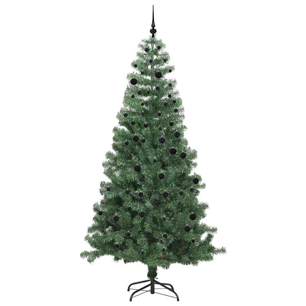 vidaXL Sapin de Noël 300 LED avec support Vert 240 cm PVC