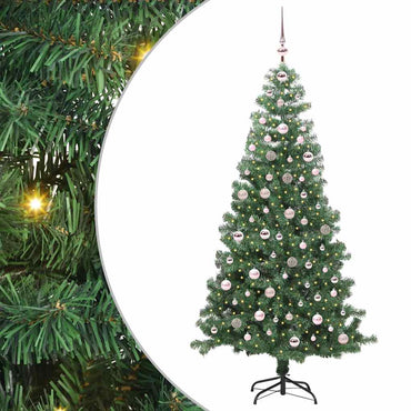 vidaXL Sapin de Noël 300 LED avec support Vert 240 cm PVC