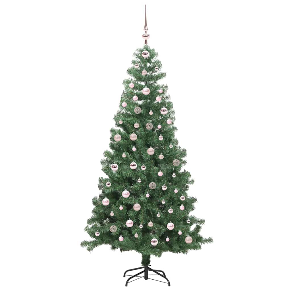 Weihnachtsbaum mit 300 LEDs mit Ständer Grün 240 cm PVC