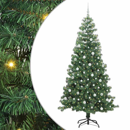 Weihnachtsbaum mit 300 LEDs mit Ständer Grün 240 cm PVC