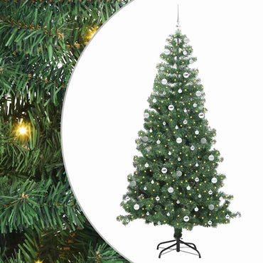 vidaXL Sapin de Noël 300 LED avec support Vert 240 cm PVC