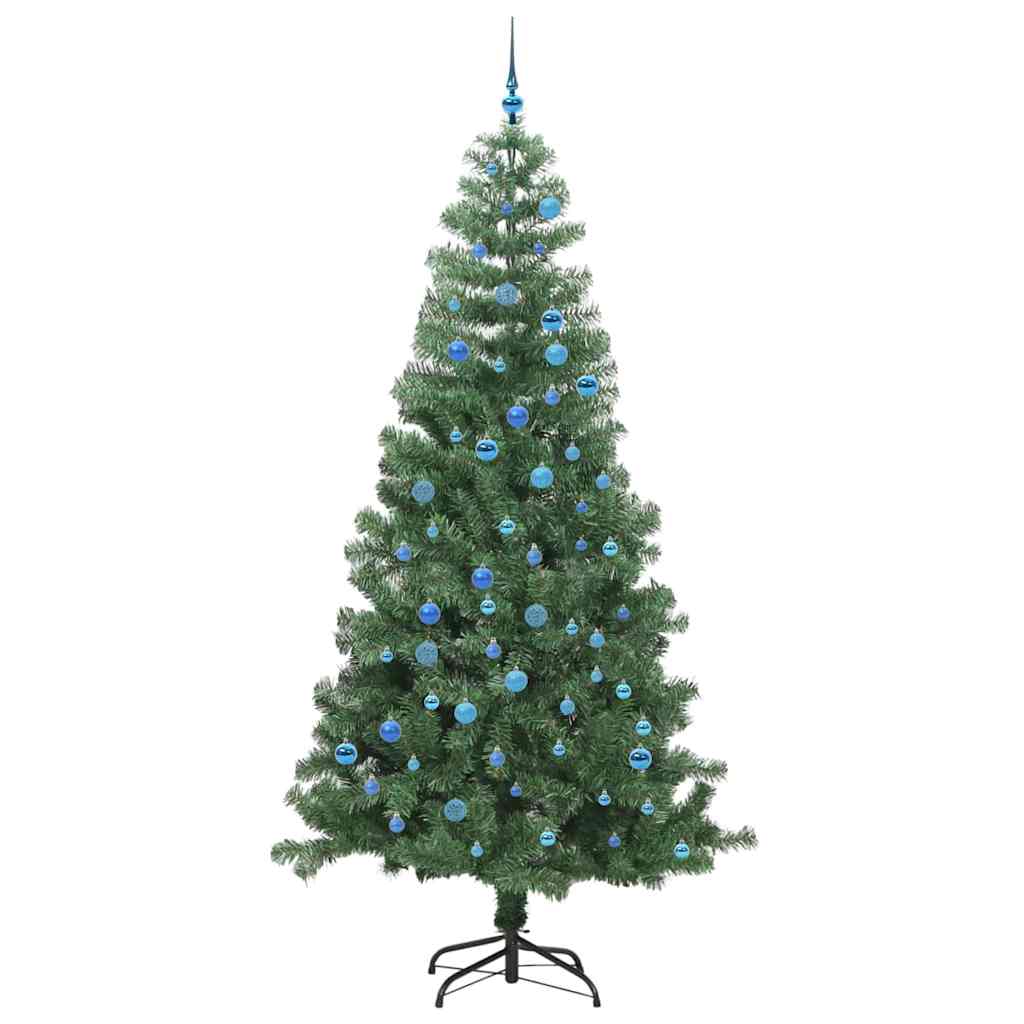 Weihnachtsbaum mit 300 LEDs mit Ständer Grün 240 cm PVC