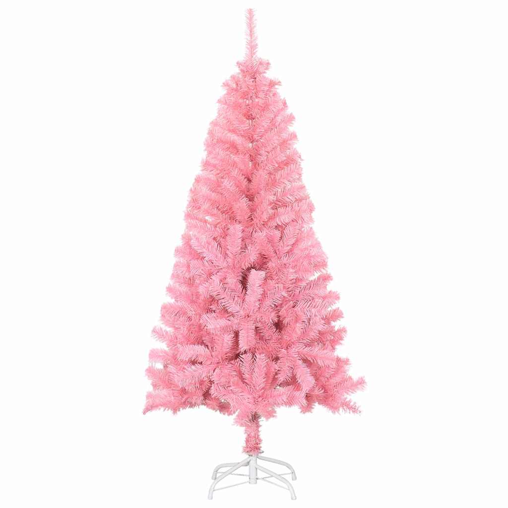Weihnachtsbaum mit 150 LEDs mit Ständer Rosa 150 cm PVC