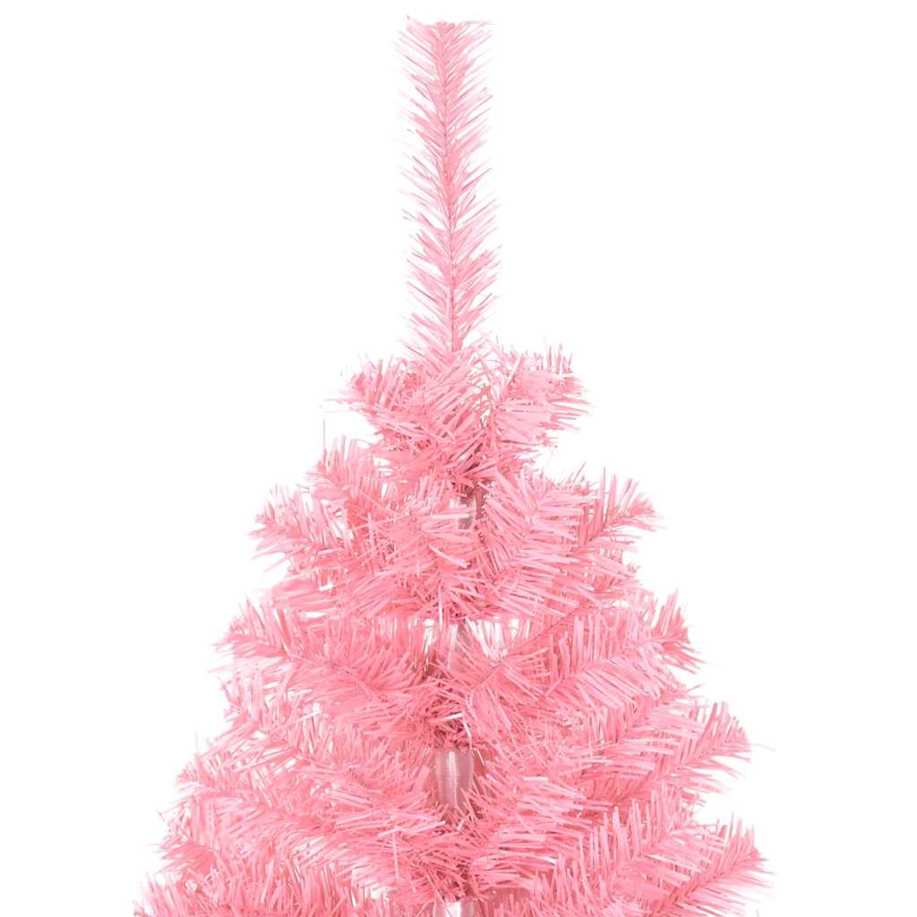 vidaXL Weihnachtsbaum mit 150 LEDs mit Ständer Rosa 150 cm PVC