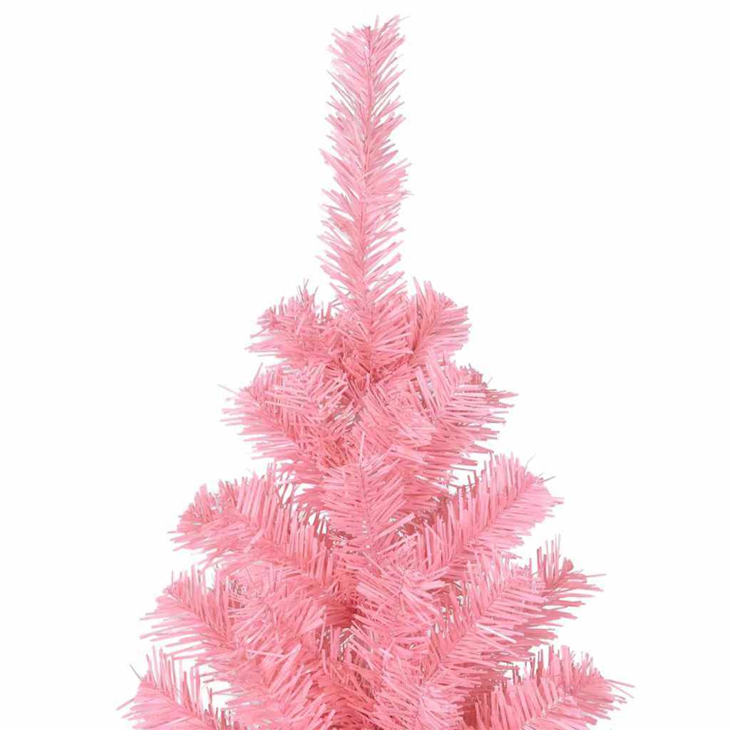vidaXL Weihnachtsbaum mit 300 LEDs mit Ständer Rosa 180 cm PVC