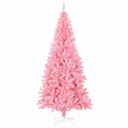 vidaXL Weihnachtsbaum mit 300 LEDs mit Ständer Rosa 180 cm PVC