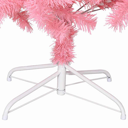 vidaXL Weihnachtsbaum mit 300 LEDs mit Ständer Rosa 180 cm PVC