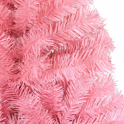 Weihnachtsbaum mit 300 LEDs mit Ständer Rosa 180 cm PVC