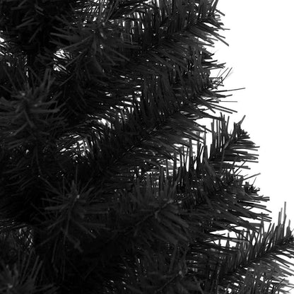 vidaXL Weihnachtsbaum mit 150 LEDs mit Ständer Schwarz 120 cm PVC