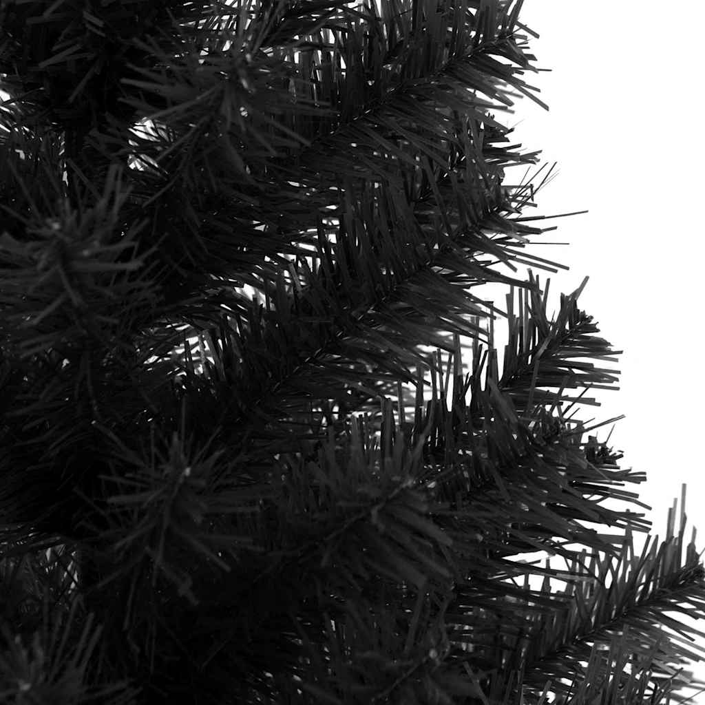 vidaXL Weihnachtsbaum mit 150 LEDs mit Ständer Schwarz 120 cm PVC