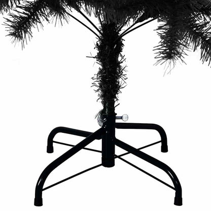vidaXL Weihnachtsbaum mit 150 LEDs mit Ständer Schwarz 120 cm PVC