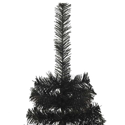 vidaXL Weihnachtsbaum mit 300 LEDs mit Ständer Schwarz 180 cm PVC