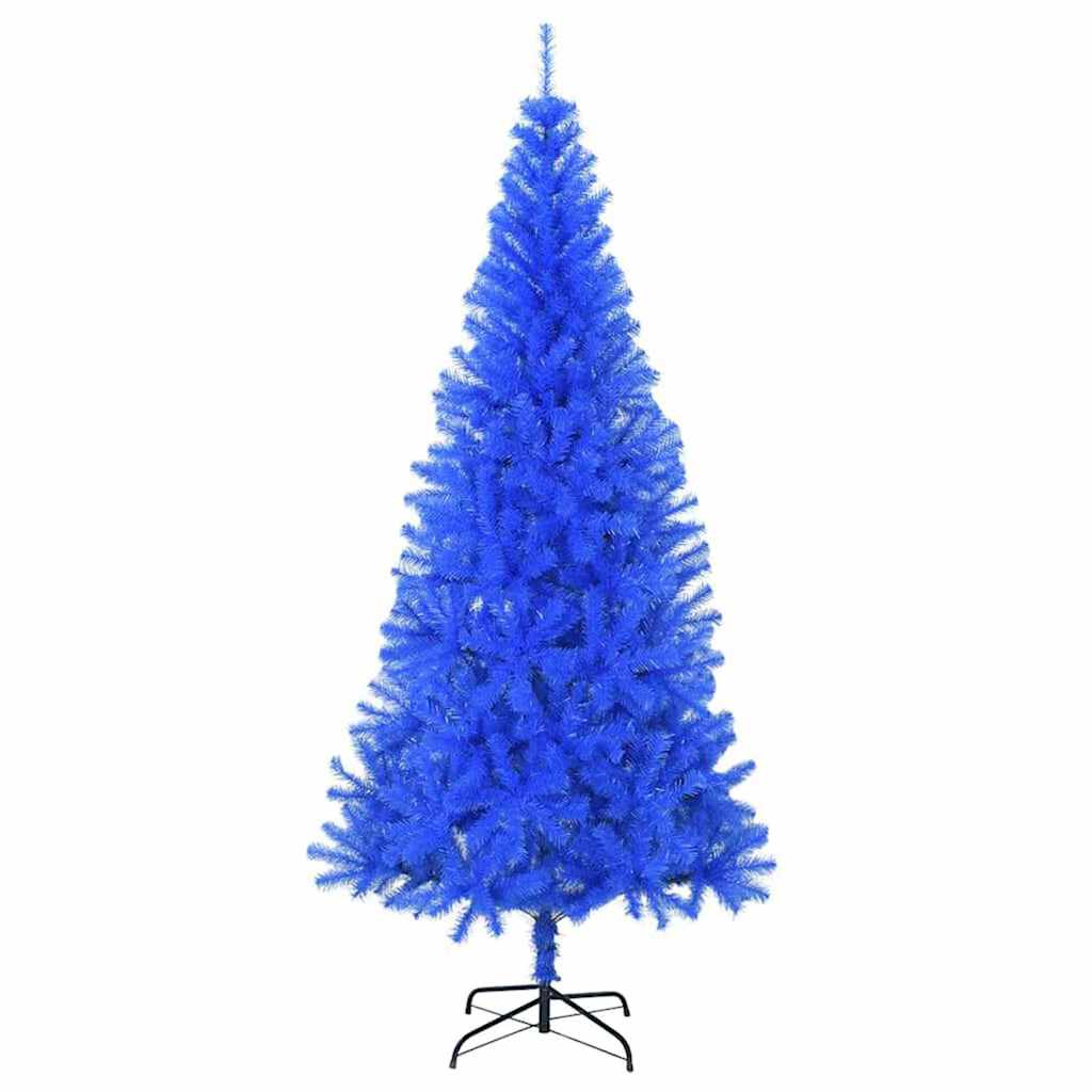 vidaXL Weihnachtsbaum mit 300 LEDs mit Ständer Blau 180 cm PVC