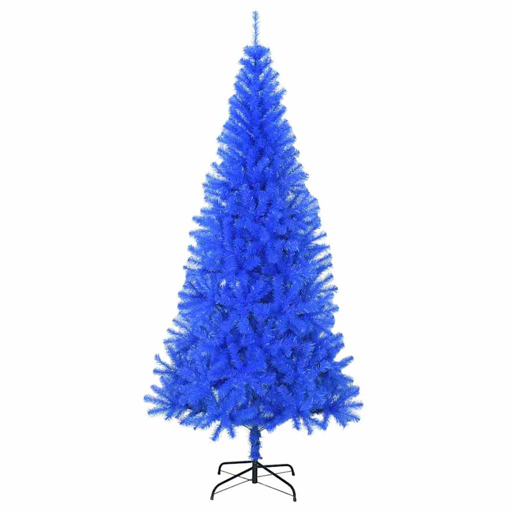vidaXL Weihnachtsbaum mit 300 LEDs mit Ständer Blau 180 cm PVC