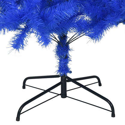 vidaXL Weihnachtsbaum mit 300 LEDs mit Ständer Blau 180 cm PVC