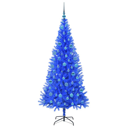 vidaXL Weihnachtsbaum mit 300 LEDs mit Ständer Blau 180 cm PVC