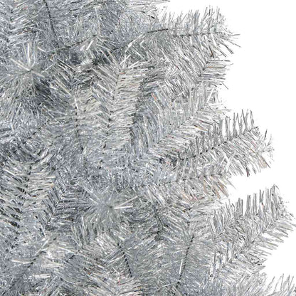vidaXL Weihnachtsbaum mit 300 LEDs mit Ständer Silber 240 cm PET