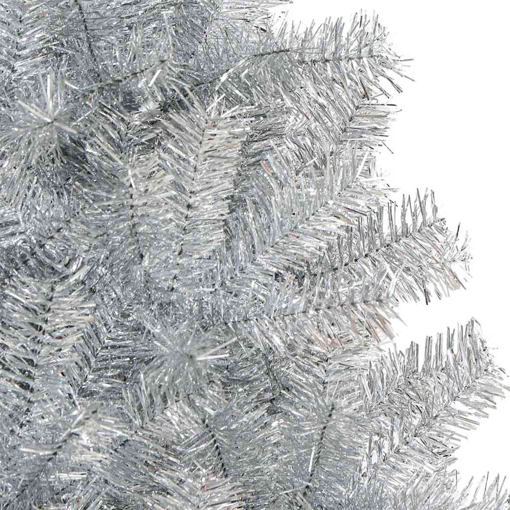 vidaXL Weihnachtsbaum mit 300 LEDs mit Ständer Silber 240 cm PET