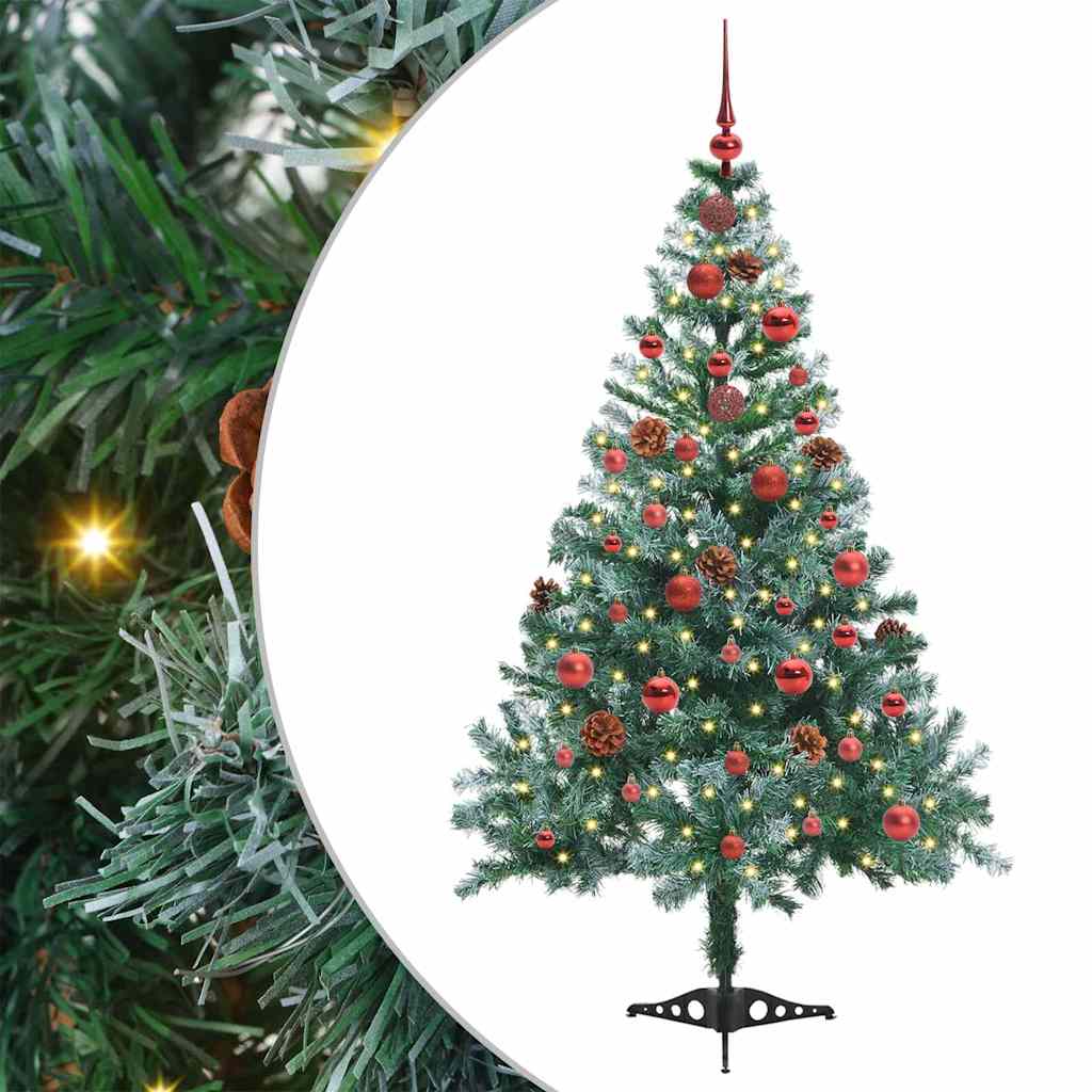 Künstlicher Weihnachtsbaum Grün 150 cm PVC und Stahl