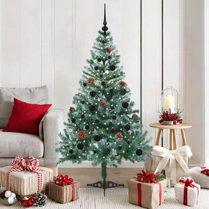 vidaXL Künstlicher Weihnachtsbaum Grün 150 cm PVC und Stahl
