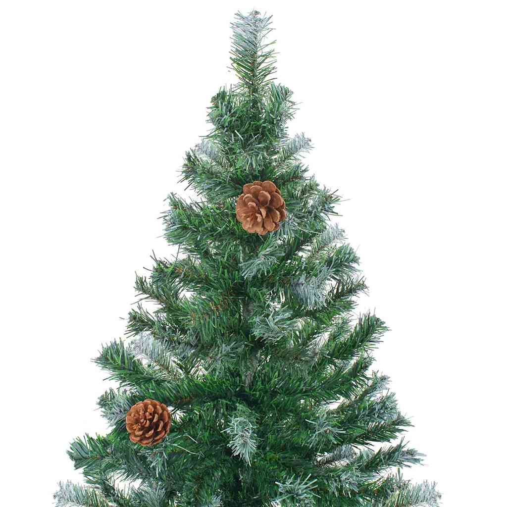 vidaXL Künstlicher Weihnachtsbaum Grün 150 cm PVC und Stahl