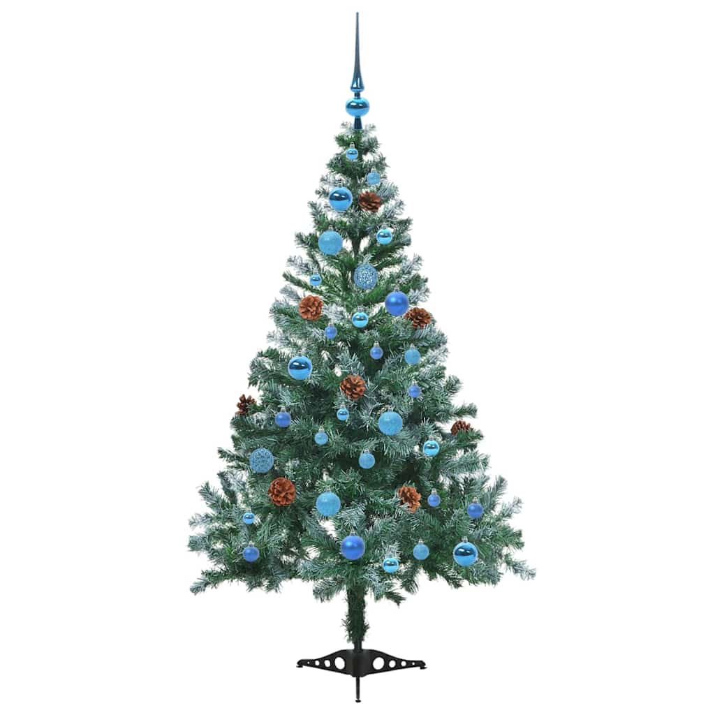 Künstlicher Weihnachtsbaum Grün 150 cm PVC und Stahl