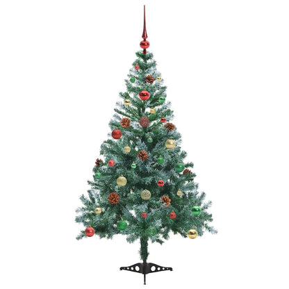 vidaXL Künstlicher Weihnachtsbaum Grün 150 cm PVC und Stahl