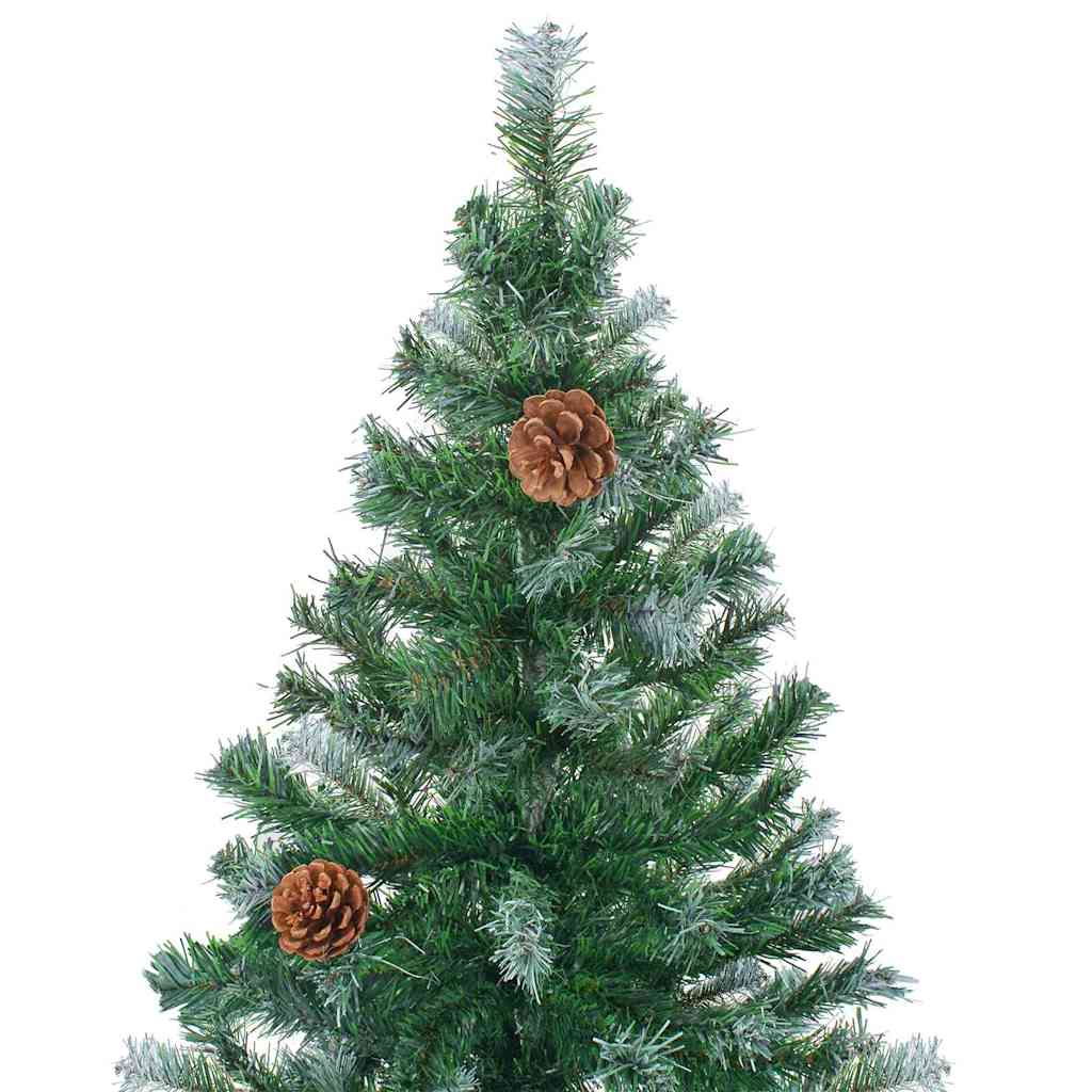 vidaXL Künstlicher Weihnachtsbaum Grün 180 cm PVC und Stahl