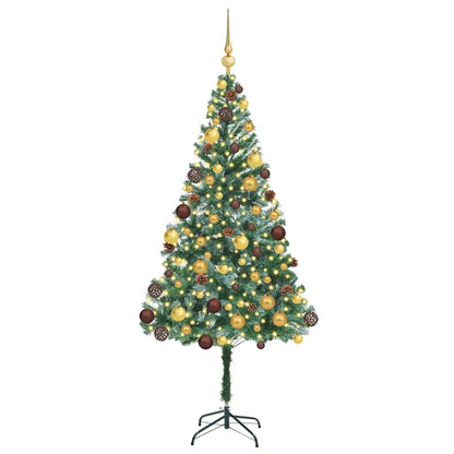 vidaXL Künstlicher Weihnachtsbaum Grün 180 cm PVC und Stahl