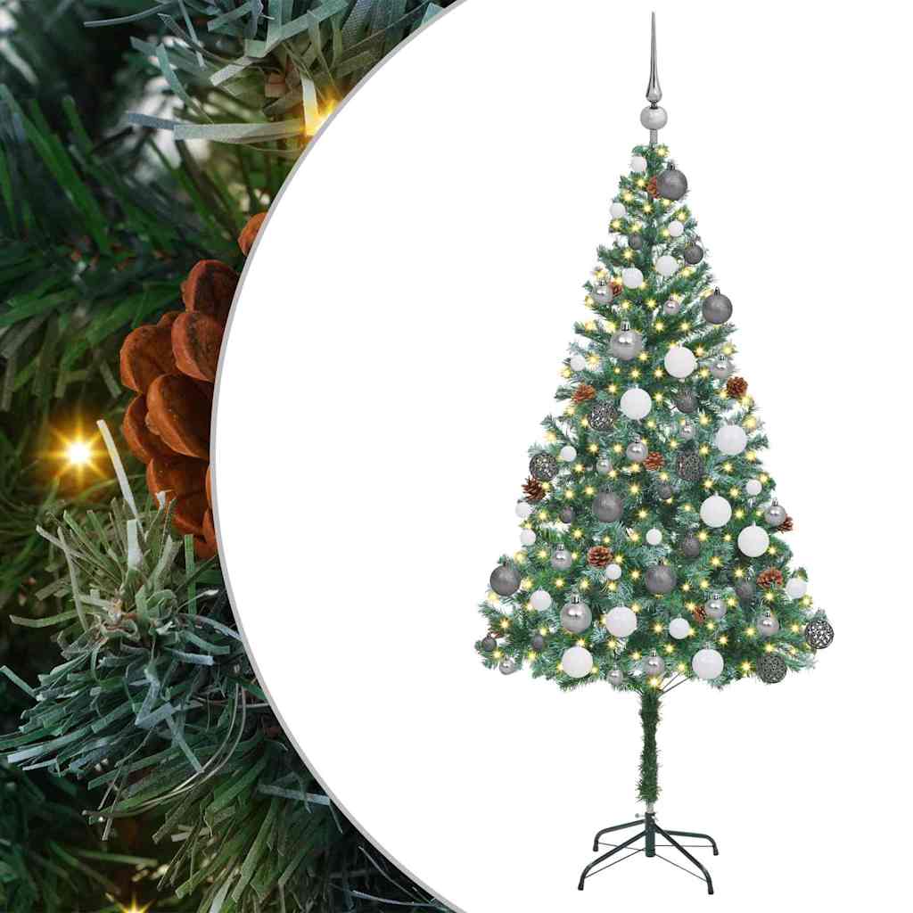 Künstlicher Weihnachtsbaum Grün 180 cm PVC und Stahl