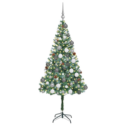 Künstlicher Weihnachtsbaum Grün 180 cm PVC und Stahl
