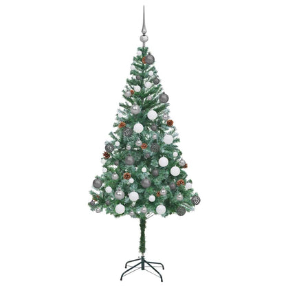 Künstlicher Weihnachtsbaum Grün 180 cm PVC und Stahl