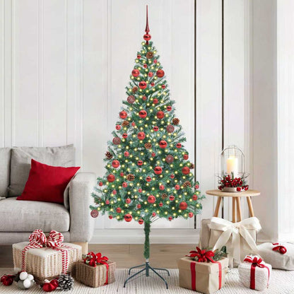 vidaXL Künstlicher Weihnachtsbaum Grün 180 cm PVC und Stahl