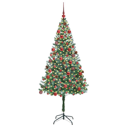 vidaXL Künstlicher Weihnachtsbaum Grün 180 cm PVC und Stahl