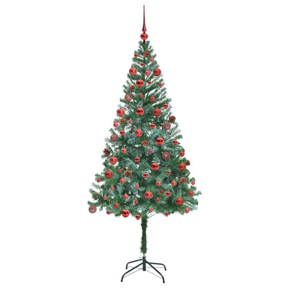 vidaXL Künstlicher Weihnachtsbaum Grün 180 cm PVC und Stahl