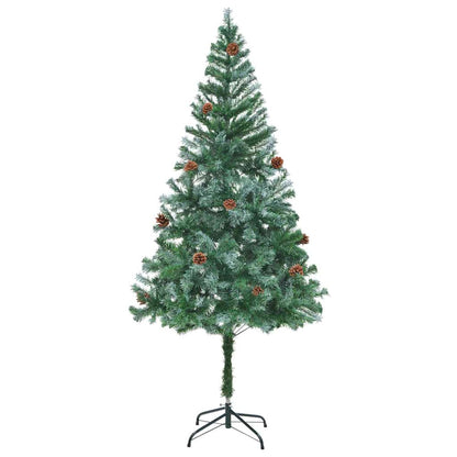 vidaXL Künstlicher Weihnachtsbaum Grün 180 cm PVC und Stahl
