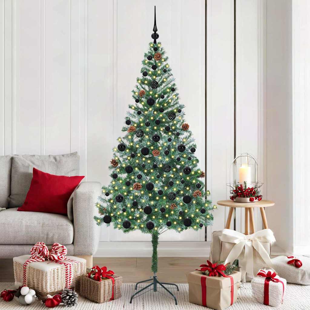 Künstlicher Weihnachtsbaum Grün 180 cm PVC und Stahl