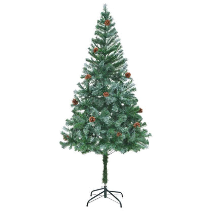 vidaXL Künstlicher Weihnachtsbaum Grün 180 cm PVC und Stahl