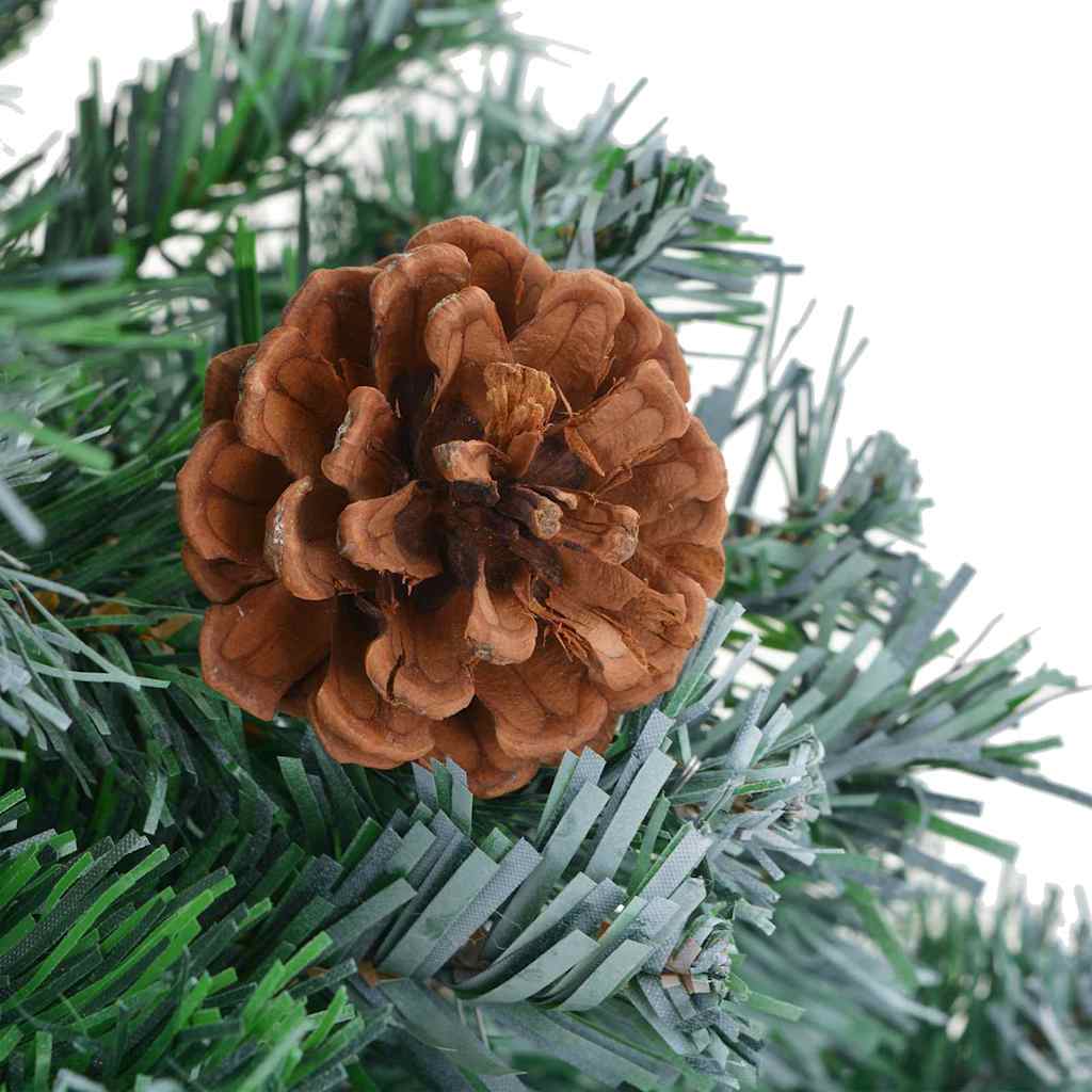vidaXL Künstlicher Weihnachtsbaum Grün 180 cm PVC und Stahl