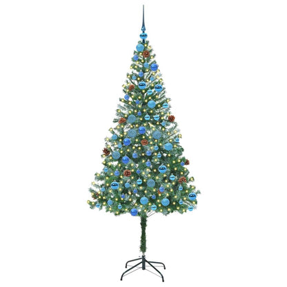 vidaXL Künstlicher Weihnachtsbaum Grün 180 cm PVC und Stahl