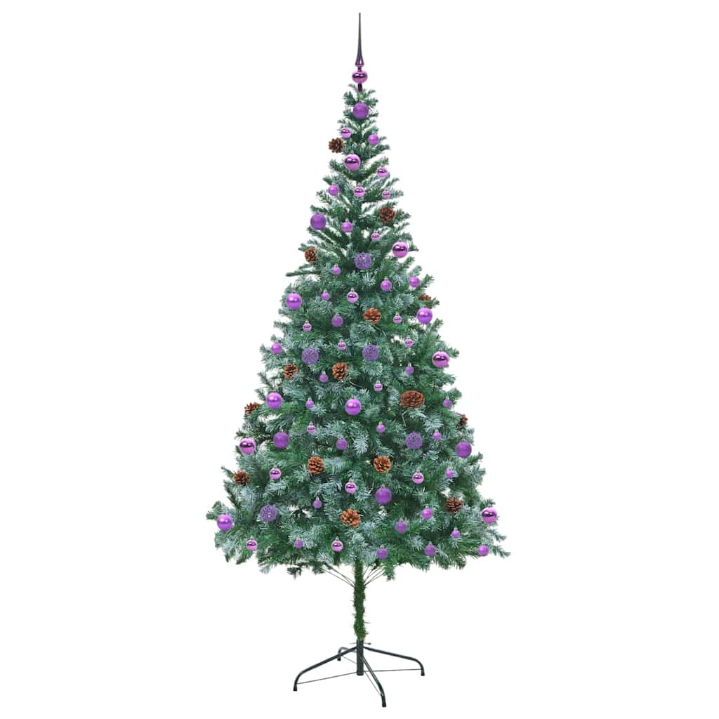 Künstlicher Weihnachtsbaum Grün 210 cm PVC und Stahl