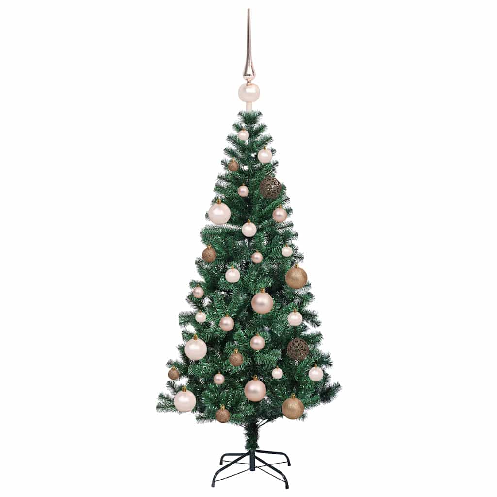 vidaXL Künstlicher vorbeleuchteter Weihnachtsbaum Grün 120 cm