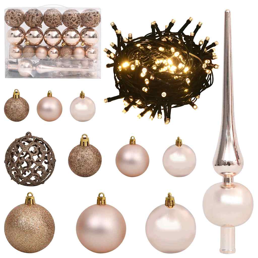 vidaXL Künstlicher vorbeleuchteter Weihnachtsbaum Grün 120 cm