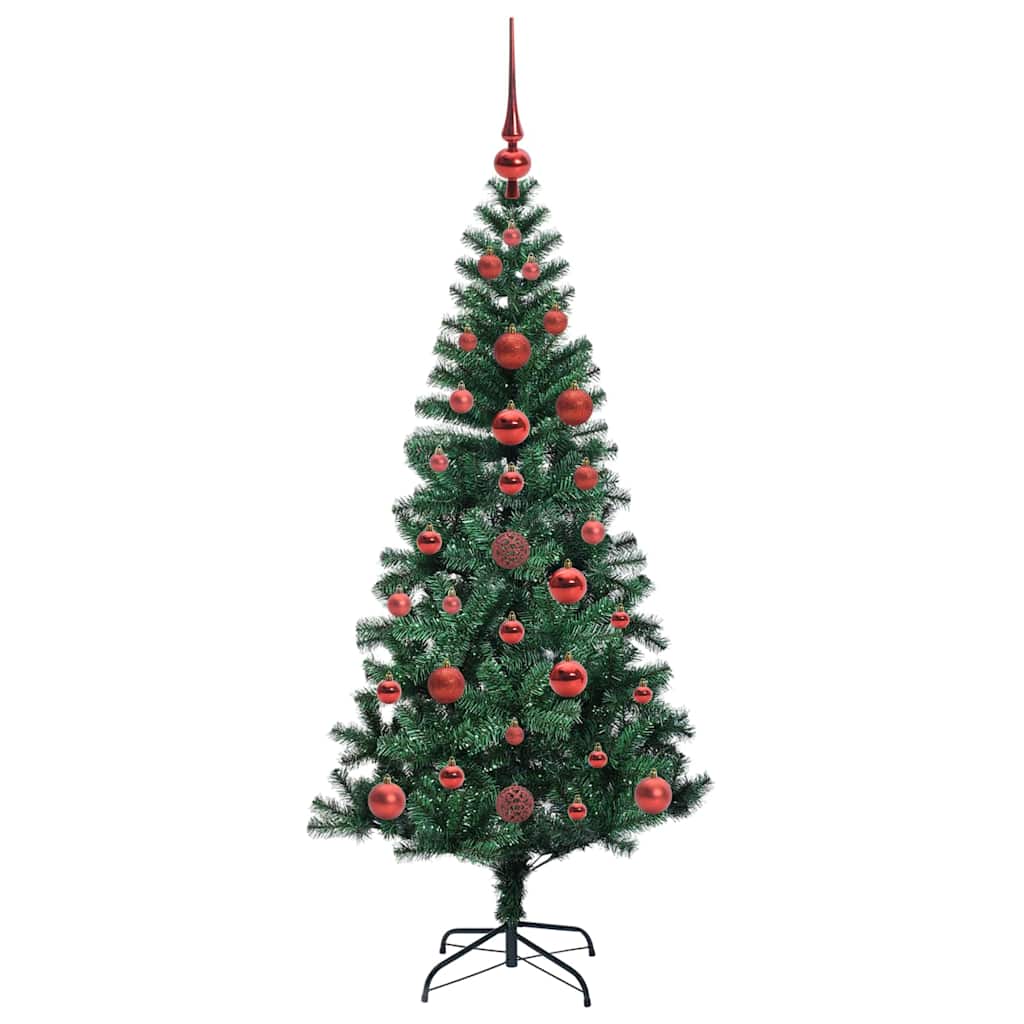 vidaXL Künstlicher vorbeleuchteter Weihnachtsbaum Grün 120 cm