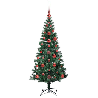 vidaXL Künstlicher vorbeleuchteter Weihnachtsbaum Grün 120 cm