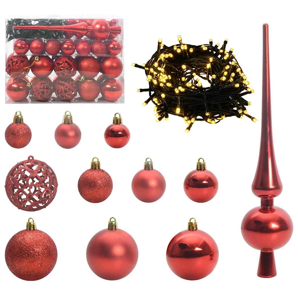 vidaXL Künstlicher vorbeleuchteter Weihnachtsbaum Grün 120 cm