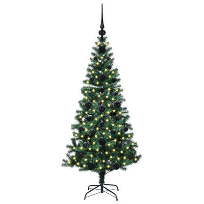 vidaXL Künstlicher vorbeleuchteter Weihnachtsbaum Grün 120 cm