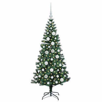 vidaXL Künstlicher vorbeleuchteter Weihnachtsbaum Grün 120 cm