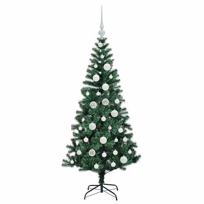 vidaXL Künstlicher vorbeleuchteter Weihnachtsbaum Grün 120 cm